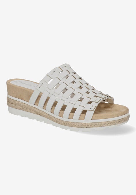 Oaklynn Sandals, WHITE LEATHER, hi-res image number null