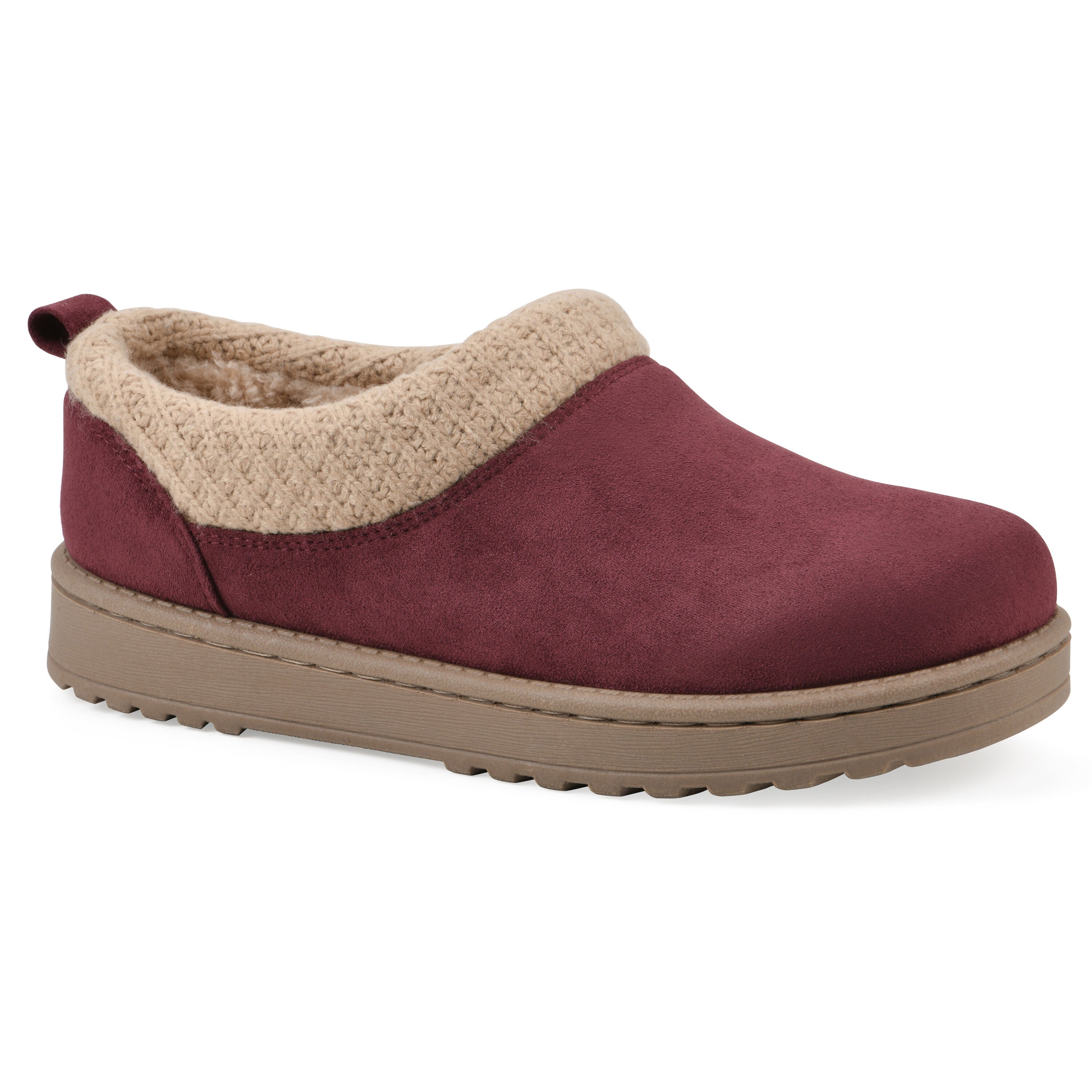Iceboat Slip-on Clog, BURGUNDY FABRIC, hi-res image number 0