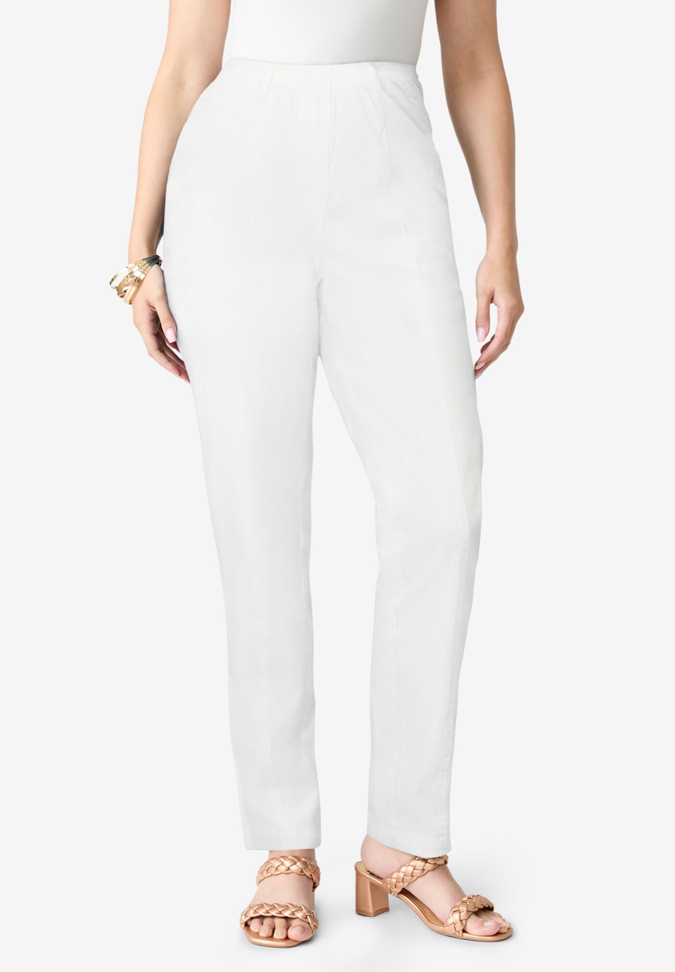 Plus Size Easy-Wear Straight Leg Jean