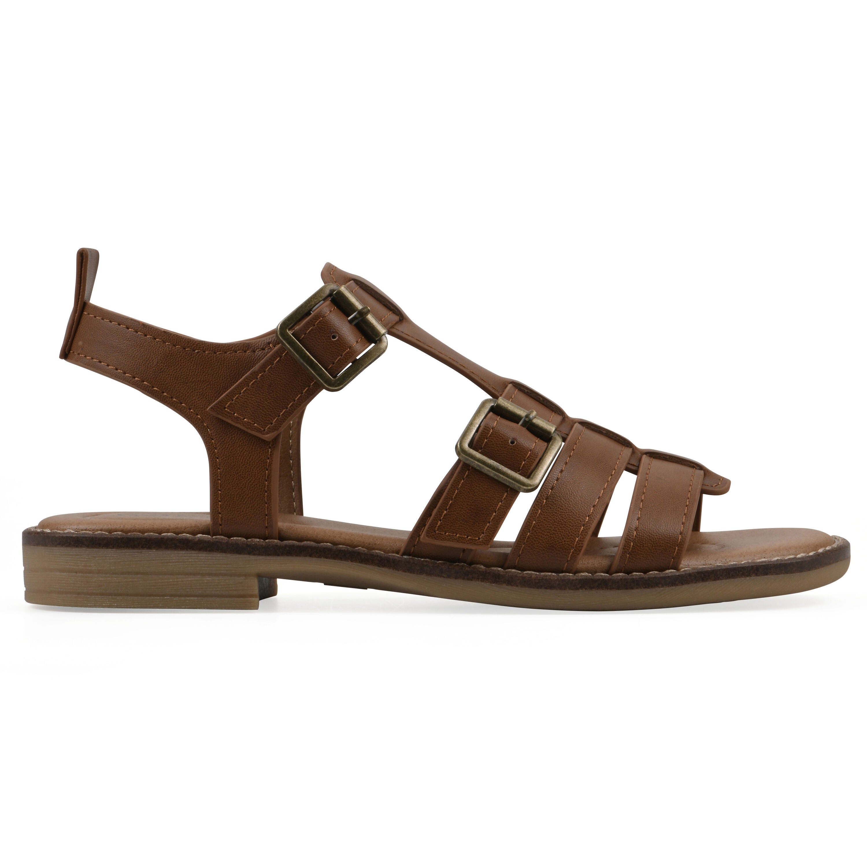 Mayday Gladiator Sandal, DARK TAN SMOOTH, alternate image number 2