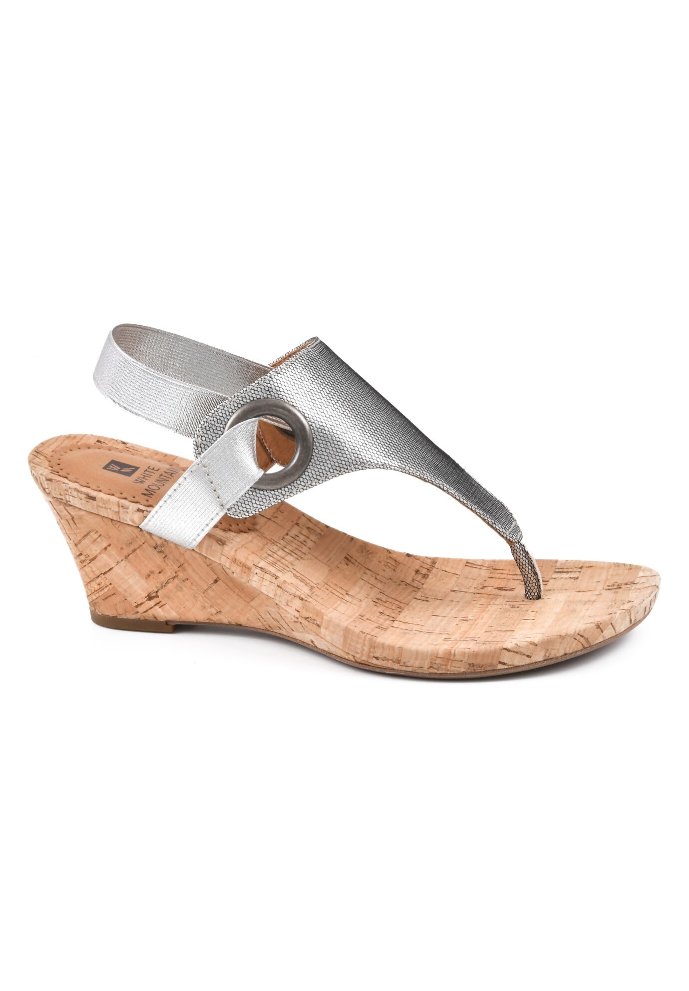 wide width white wedges