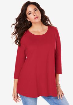 Ultimate Three Quarter Sleeve Swing Tee