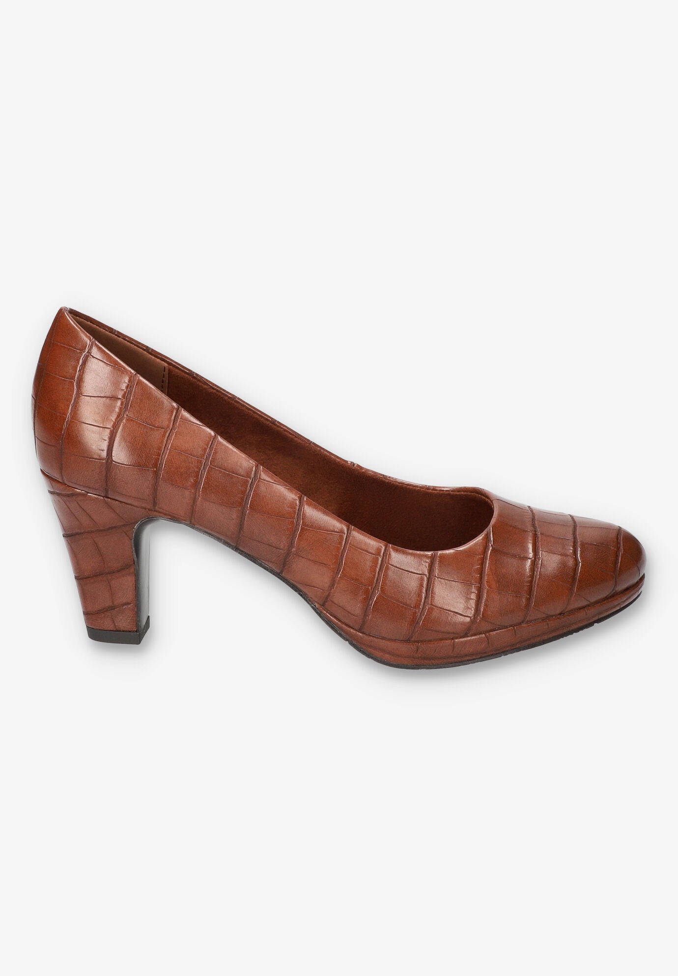 Equinox Platform Pump, TAN CROCO, alternate image number 2