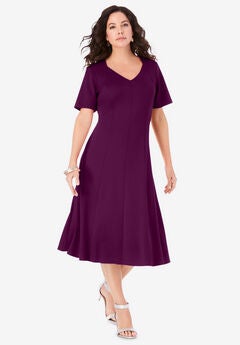 Ponte Flared Dress
