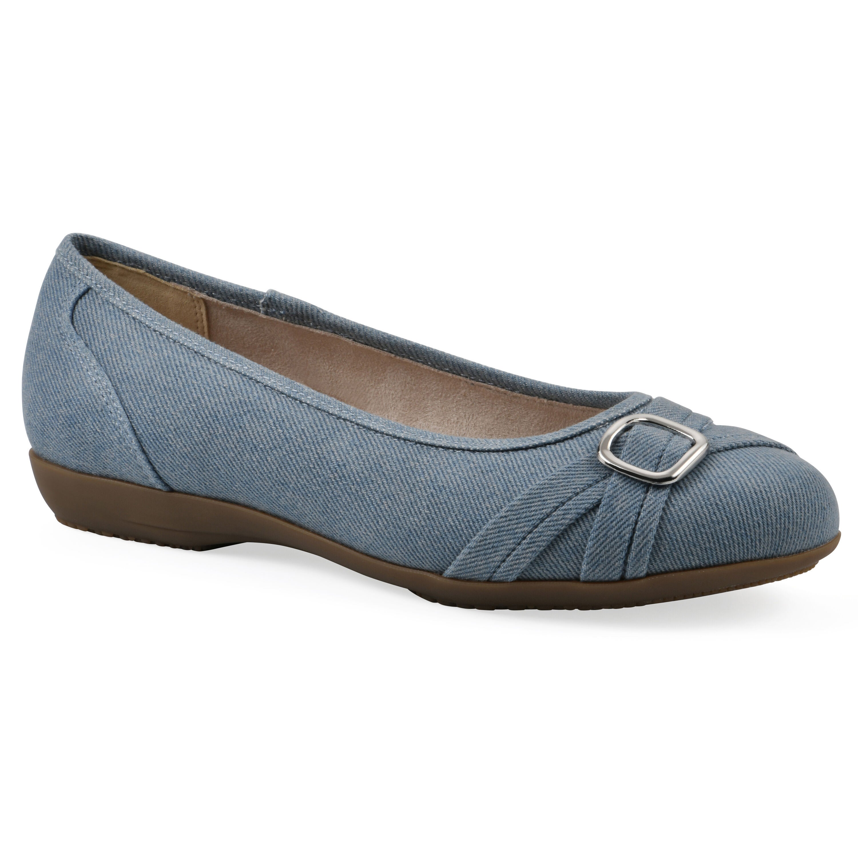Calming Ballet Flat, DENIM BLUE FABRIC, hi-res image number 0