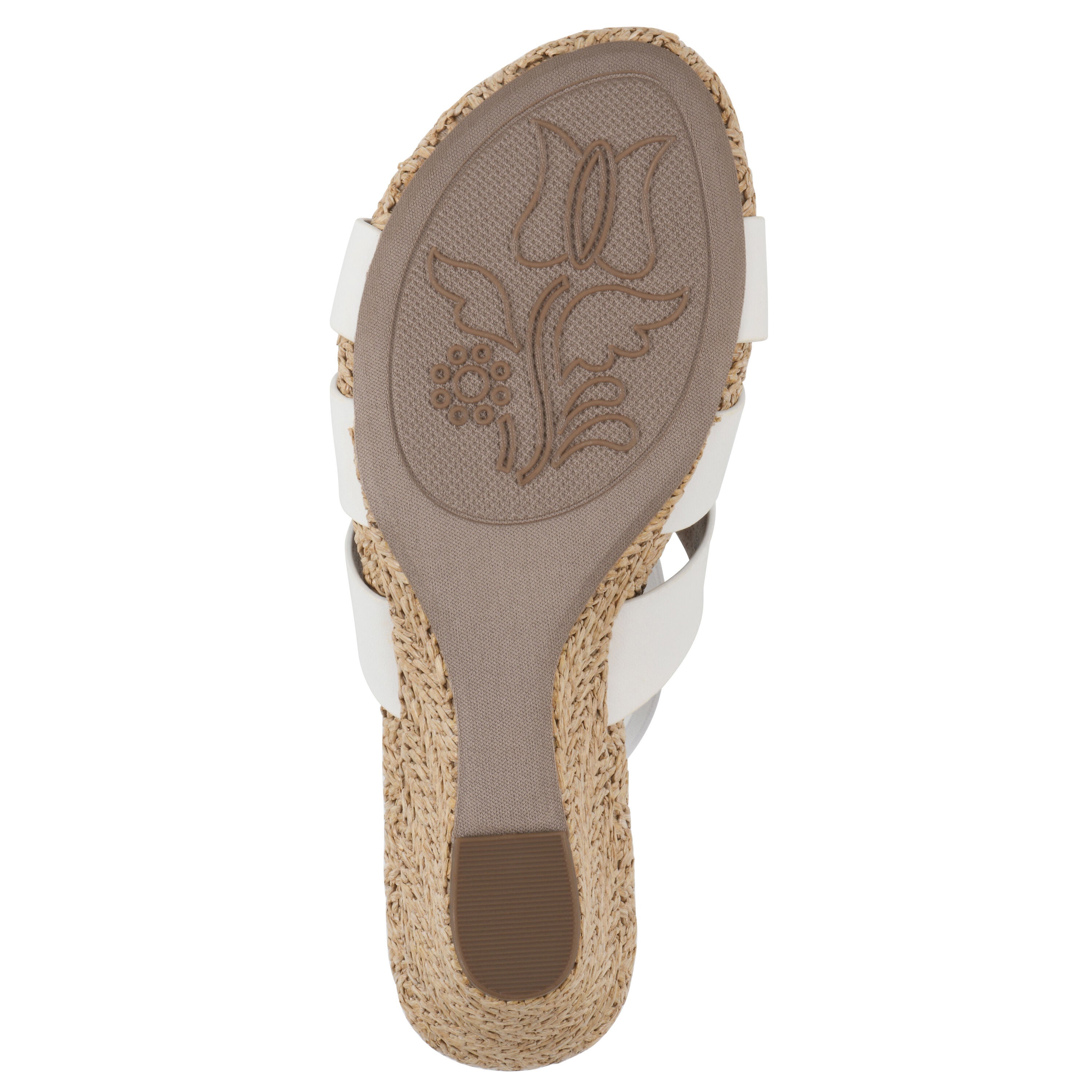 Atavi Wedge Sandal, WHITE SMOOTH, alternate image number 5