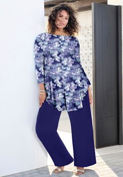 Plus Size Printed Tunics