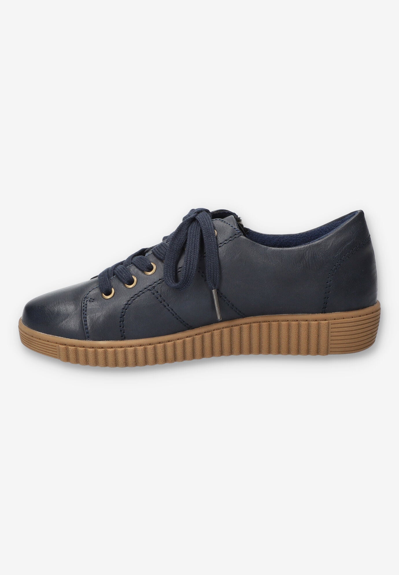 Novie Platform Sneaker, NAVY, alternate image number 4