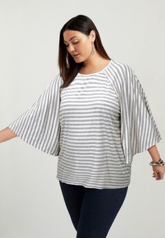 Plus Size Raglan Sleeve Tops