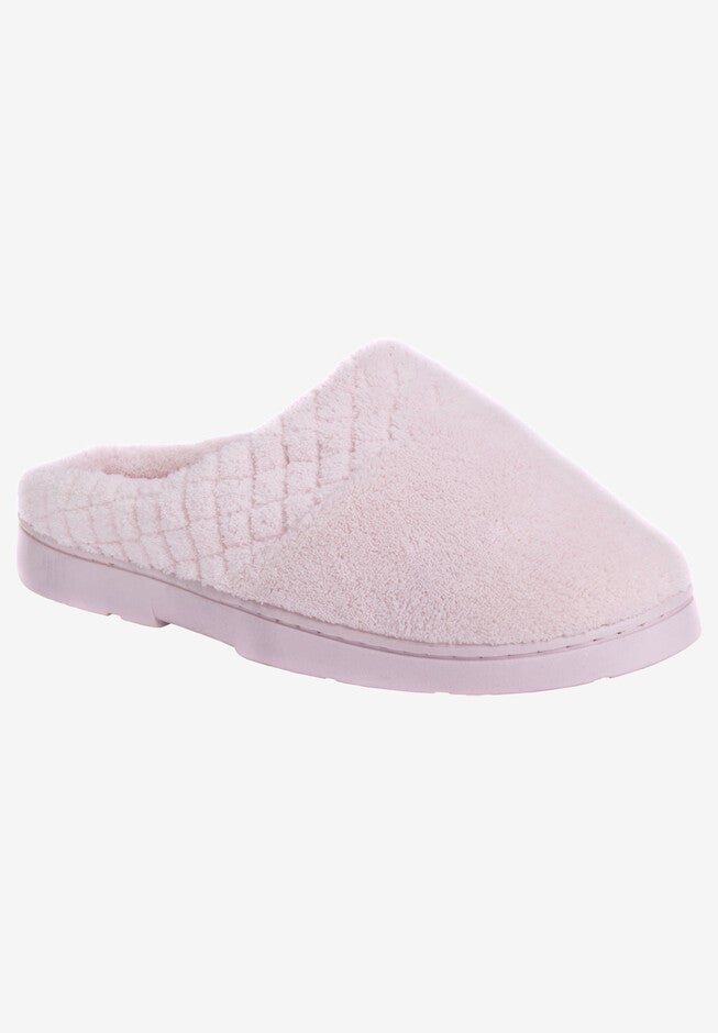 Micro Chenille Slipper Clogs by Muk Luks®, PINK, hi-res image number null