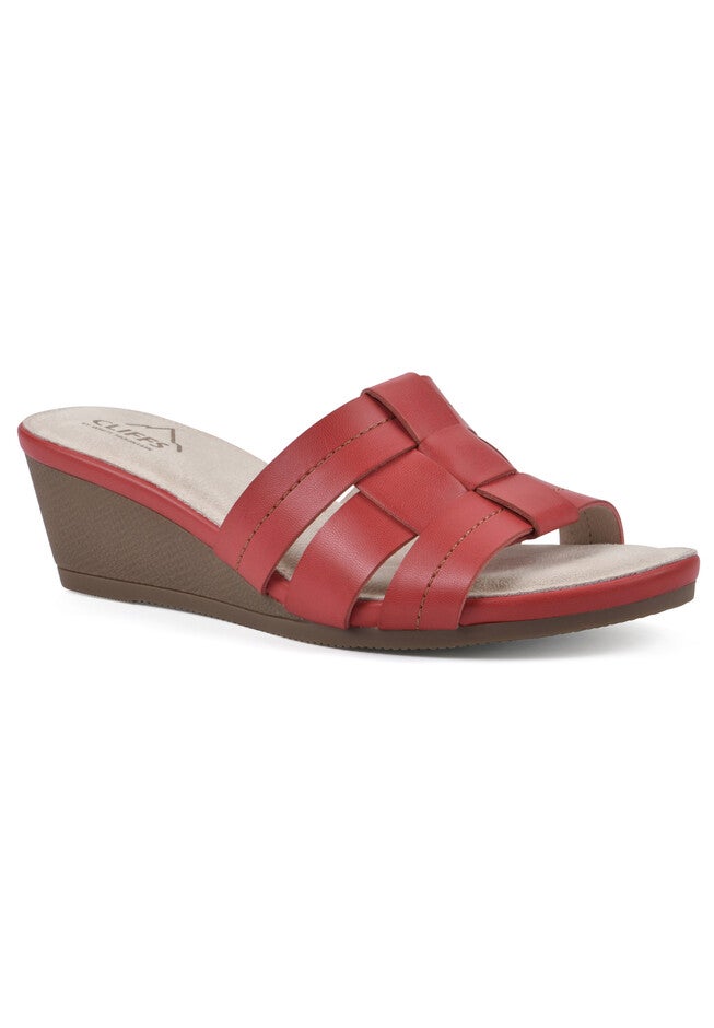 Candyce Sandal, RED BURNISHED SMOOTH, hi-res image number 0