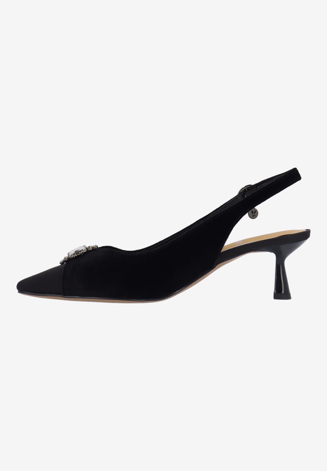 Brivella Sling Back Pump, BLACK, alternate image number 4