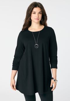 Ultimate Long Sleeve Crewneck Swing Tunic