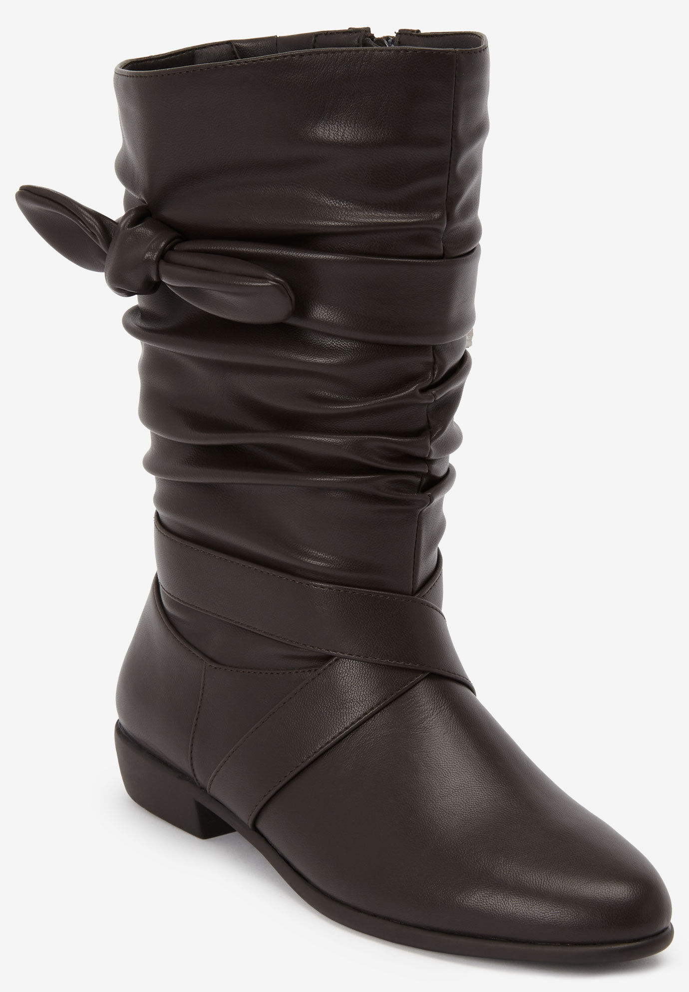 womens black wide fit boots