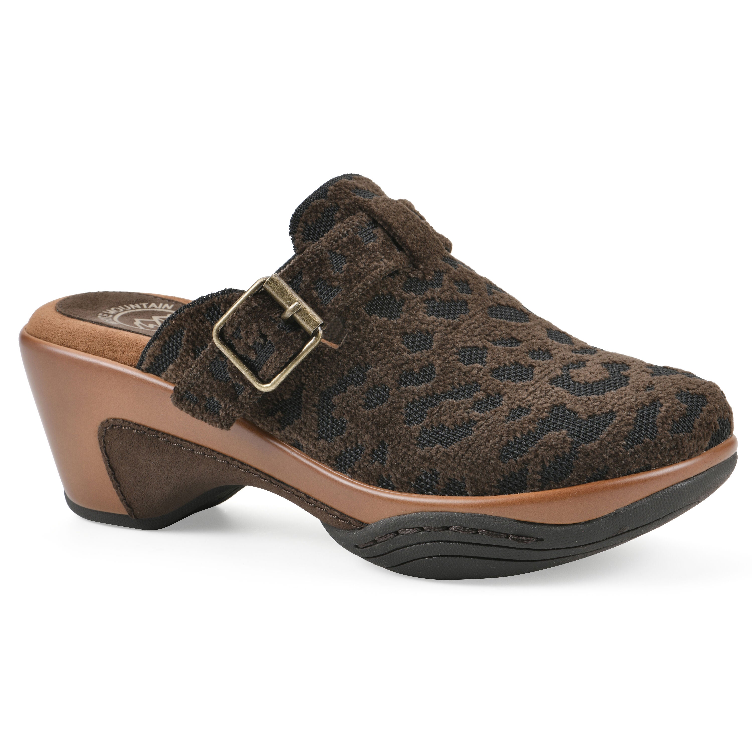 Vias Slip-on Clog, BROWN MULTI FABRIC, hi-res image number 0