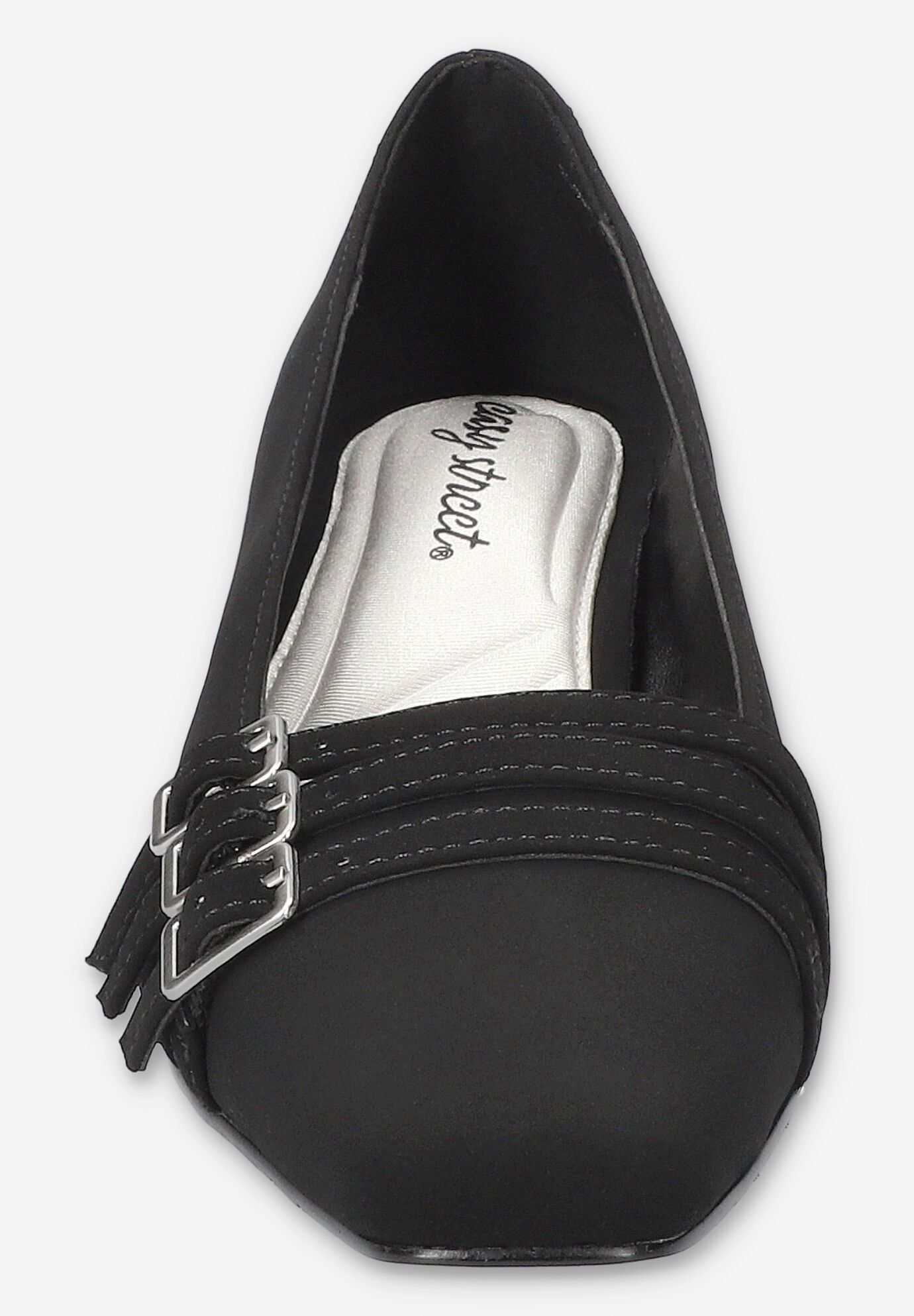 Enya Sqaure Toe Pump, BLACK LAMY, alternate image number 3