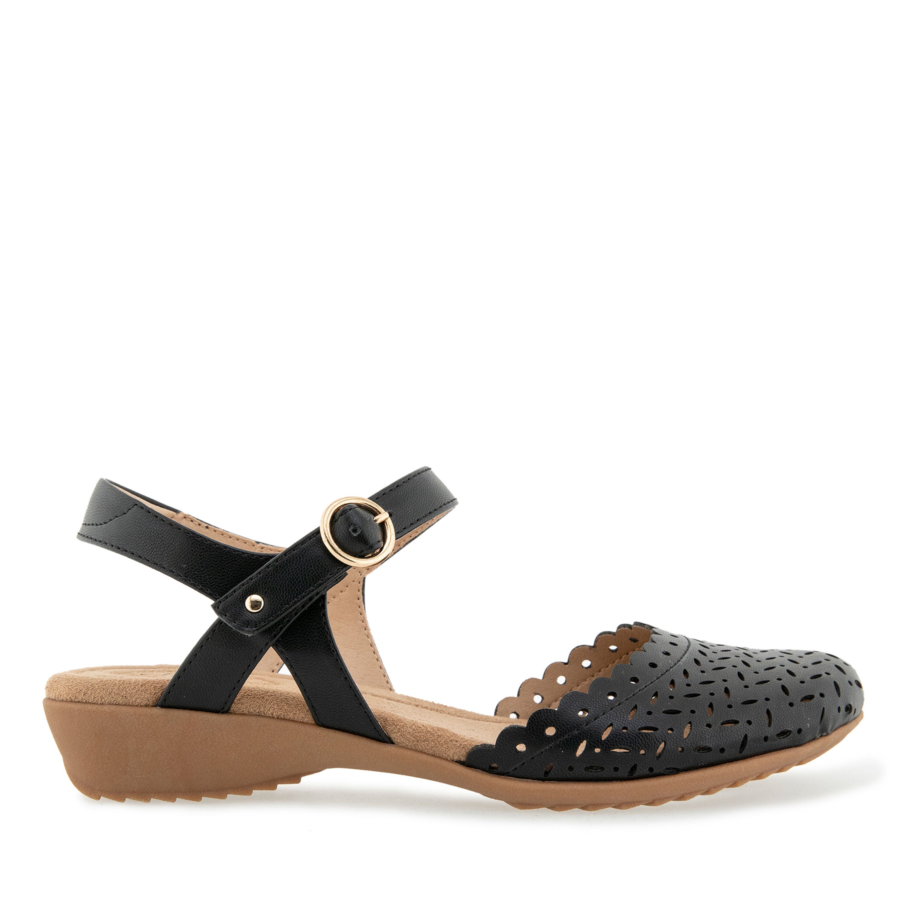 Vinya Hook & Loop Casual Shoe, BLACK, alternate image number 2