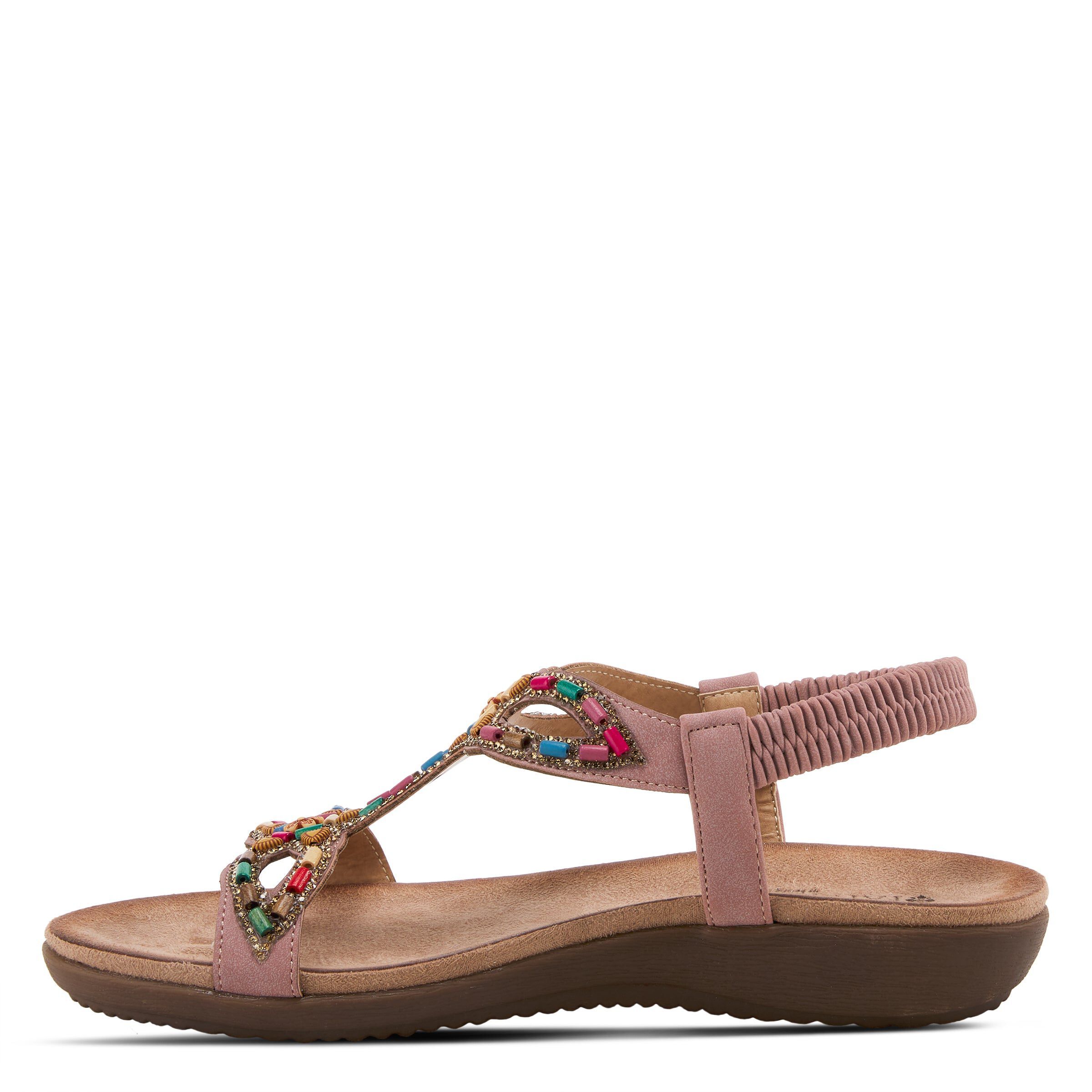Volcanic T-Strap Sandal, PINK, alternate image number 2