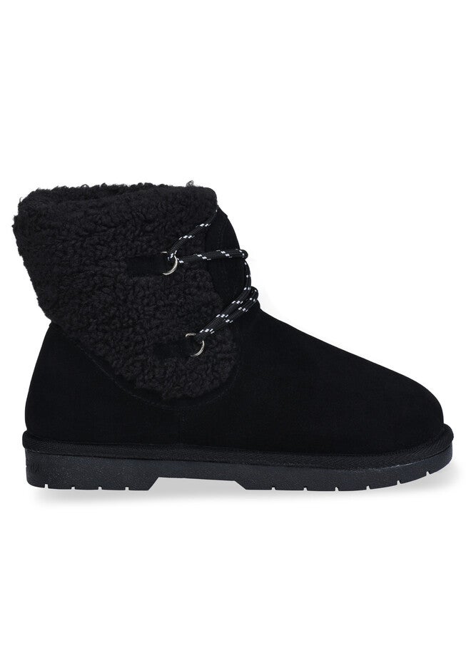 Faux Suede Berber Hiker Boot Bootie, , alternate image number 4