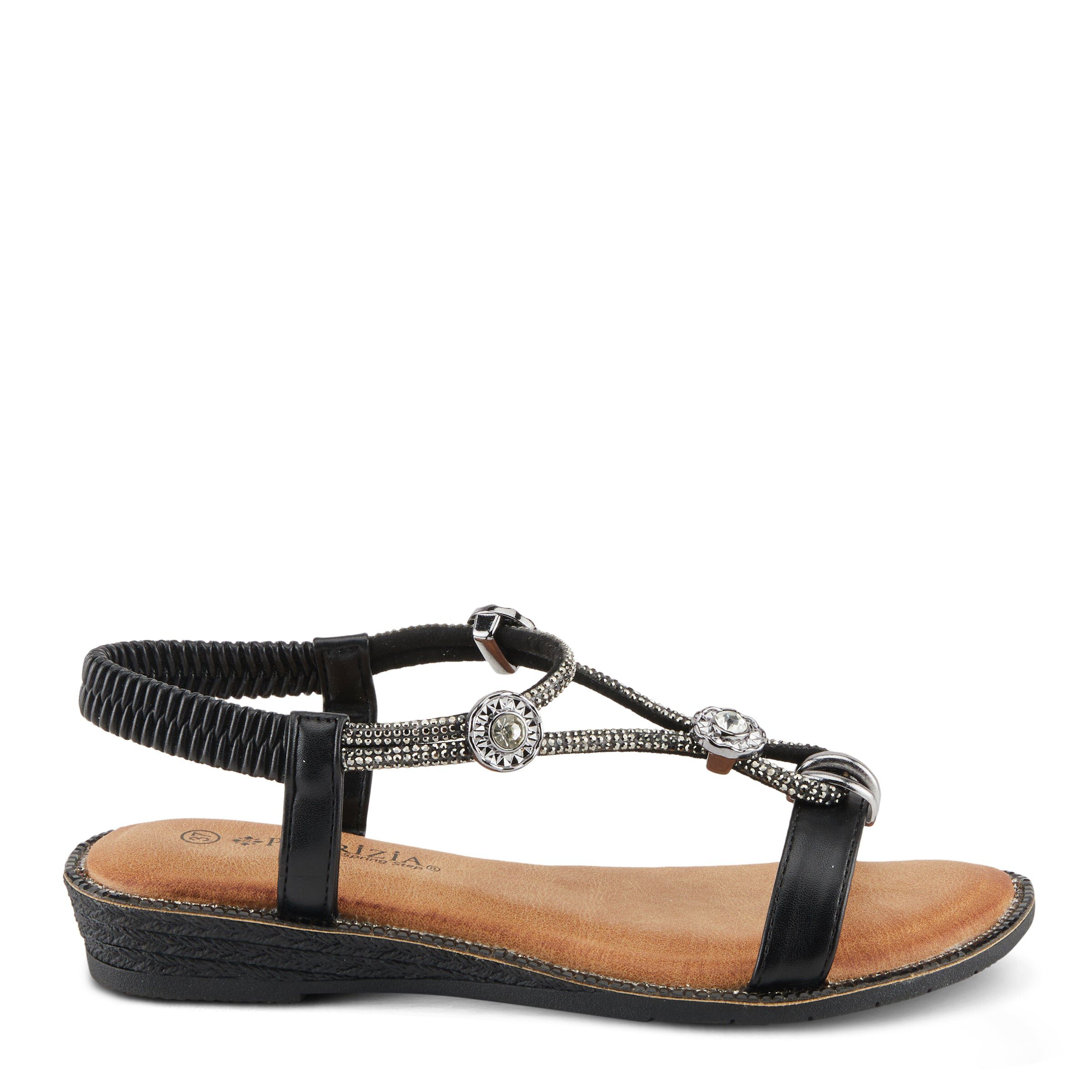 Charmer Flat Sandal, BLACK, alternate image number 4