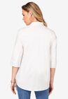 Three-Quarter Sleeve Kate Big Shirt, , on-hover image number null