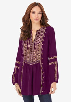 Embroidered Boho Tunic