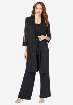 Ultrasmooth® Sequin Duster Pant Set