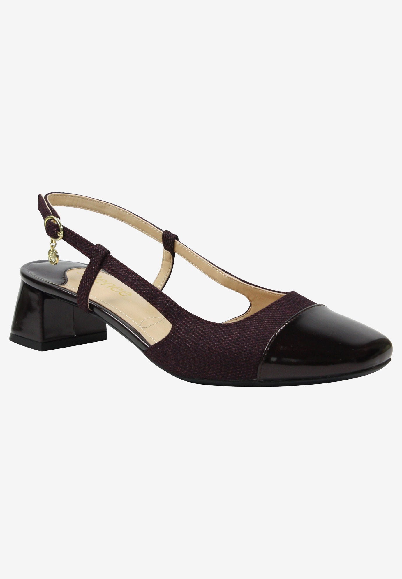 Marcela Slingback by J.Renee&reg;, WINE TWILL, hi-res image number 0