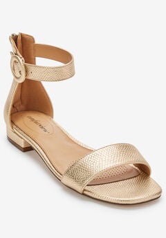 Gold Wedge Sandals
