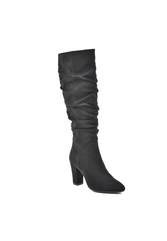 Compassion Wide Calf Boot , BLACK SUEDE, hi-res image number 0