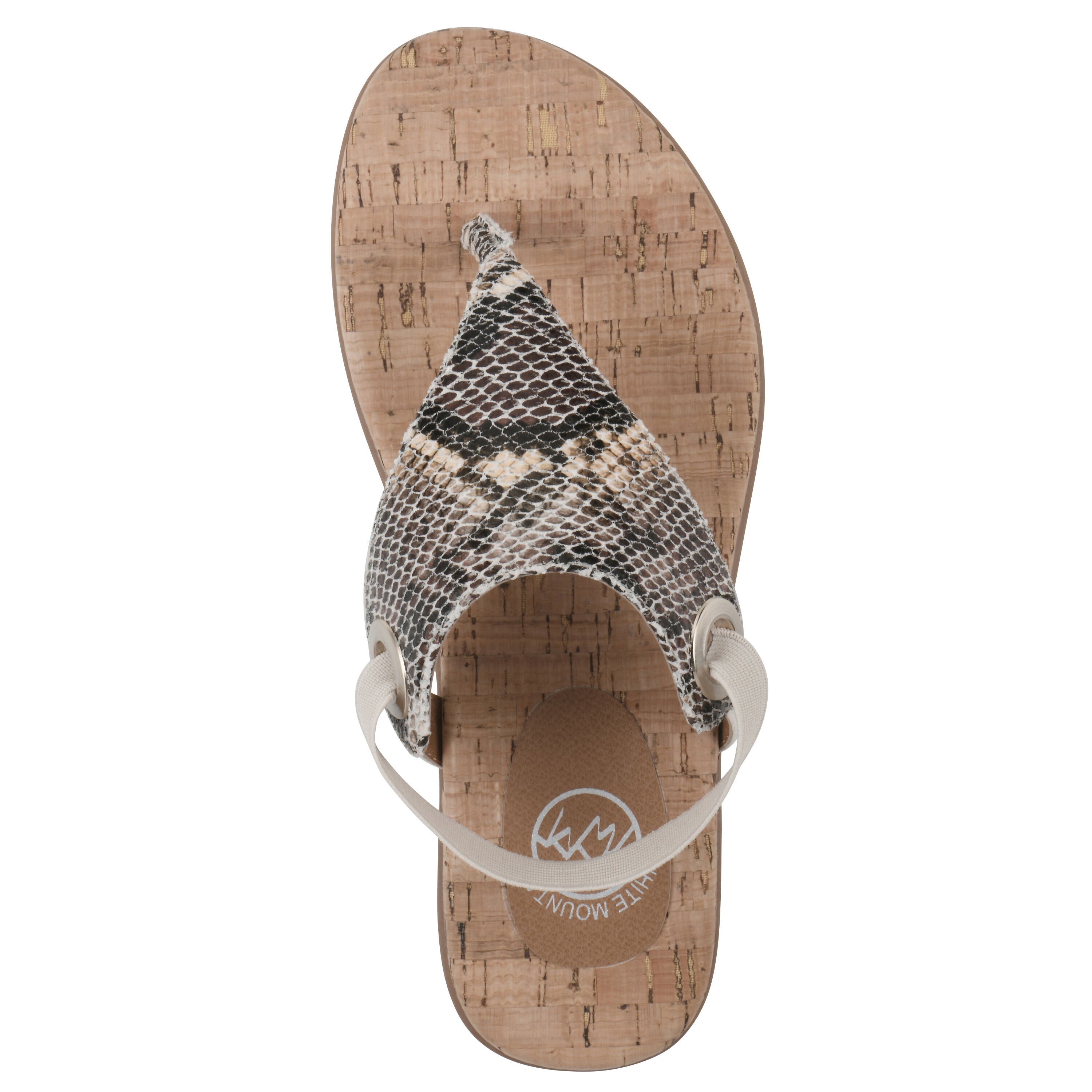 Lifeway Sling back sandal, TAN SNAKE PRINT, alternate image number 4