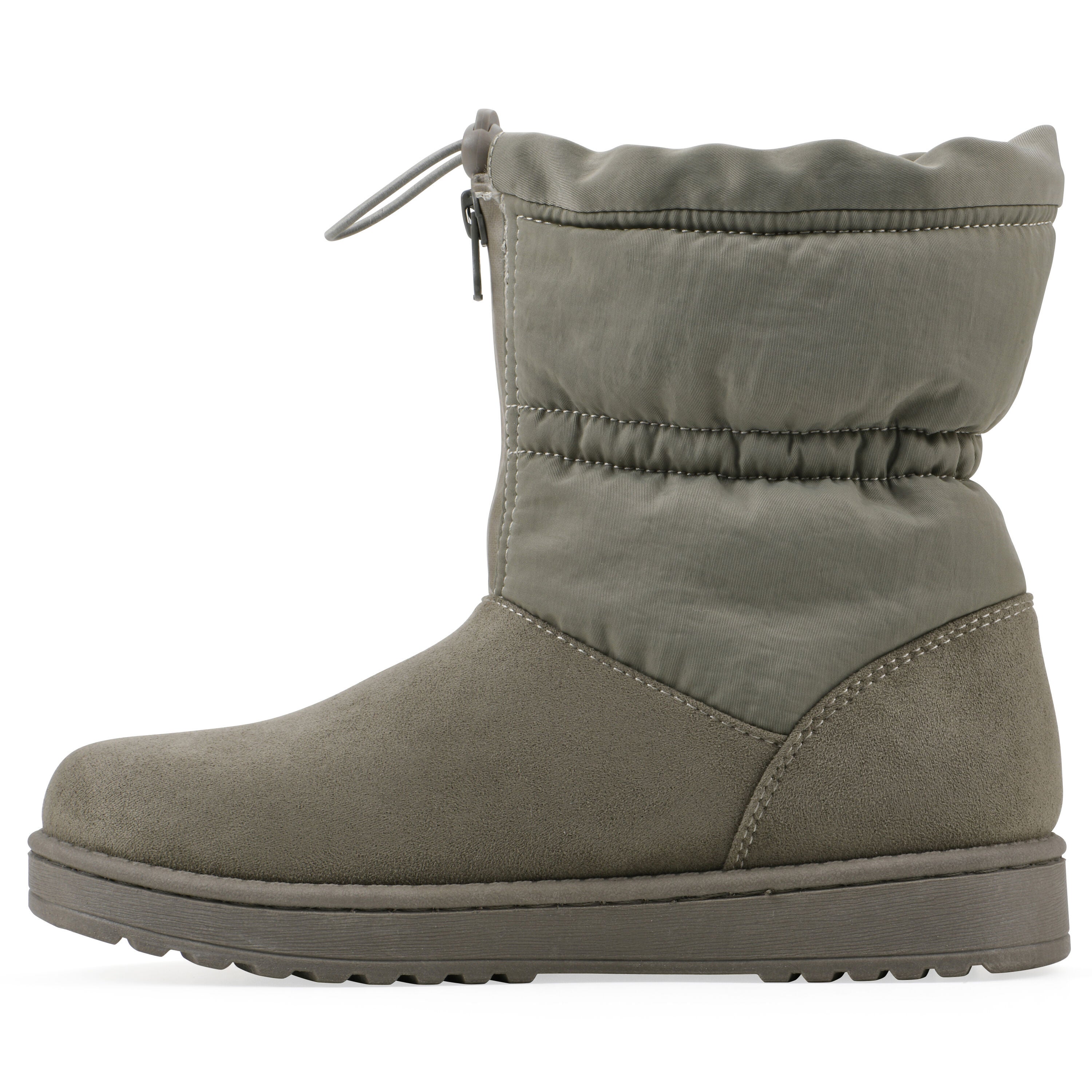 Issy Faux Fur-Lined Bootie, NEW MOSS FABRIC, alternate image number 3
