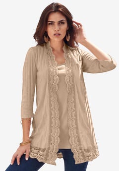Plus Size Cotton Cardigans