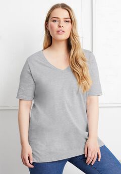 Short-Sleeve V-Neck One + Only Tunic