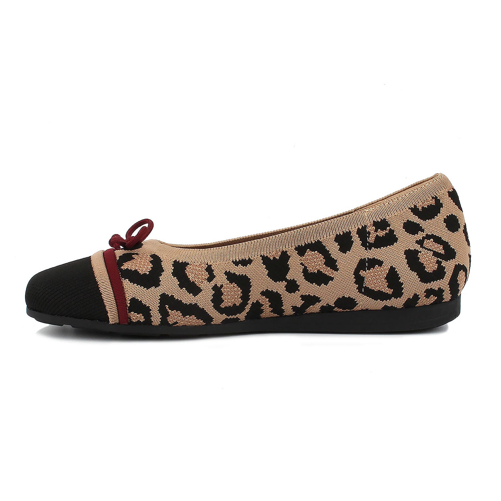 Noelle Knit Flat, LEOPARD, alternate image number 3
