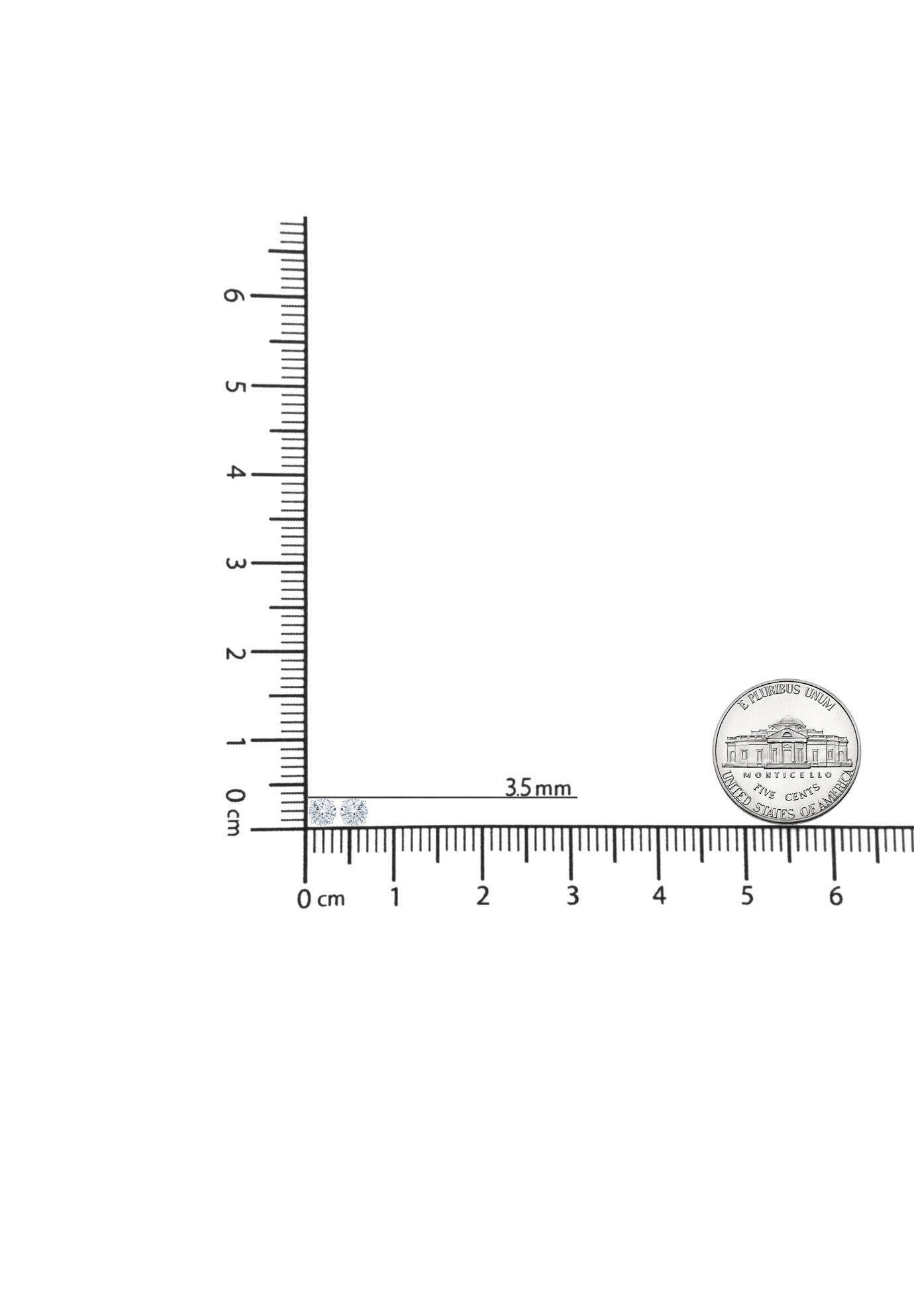 14K White Gold 1/2 Cttw 4-Prong Set Brilliant Round-Cut Solitaire Lab Grown Diamond Push Back Stud Earrings, , alternate image number 4