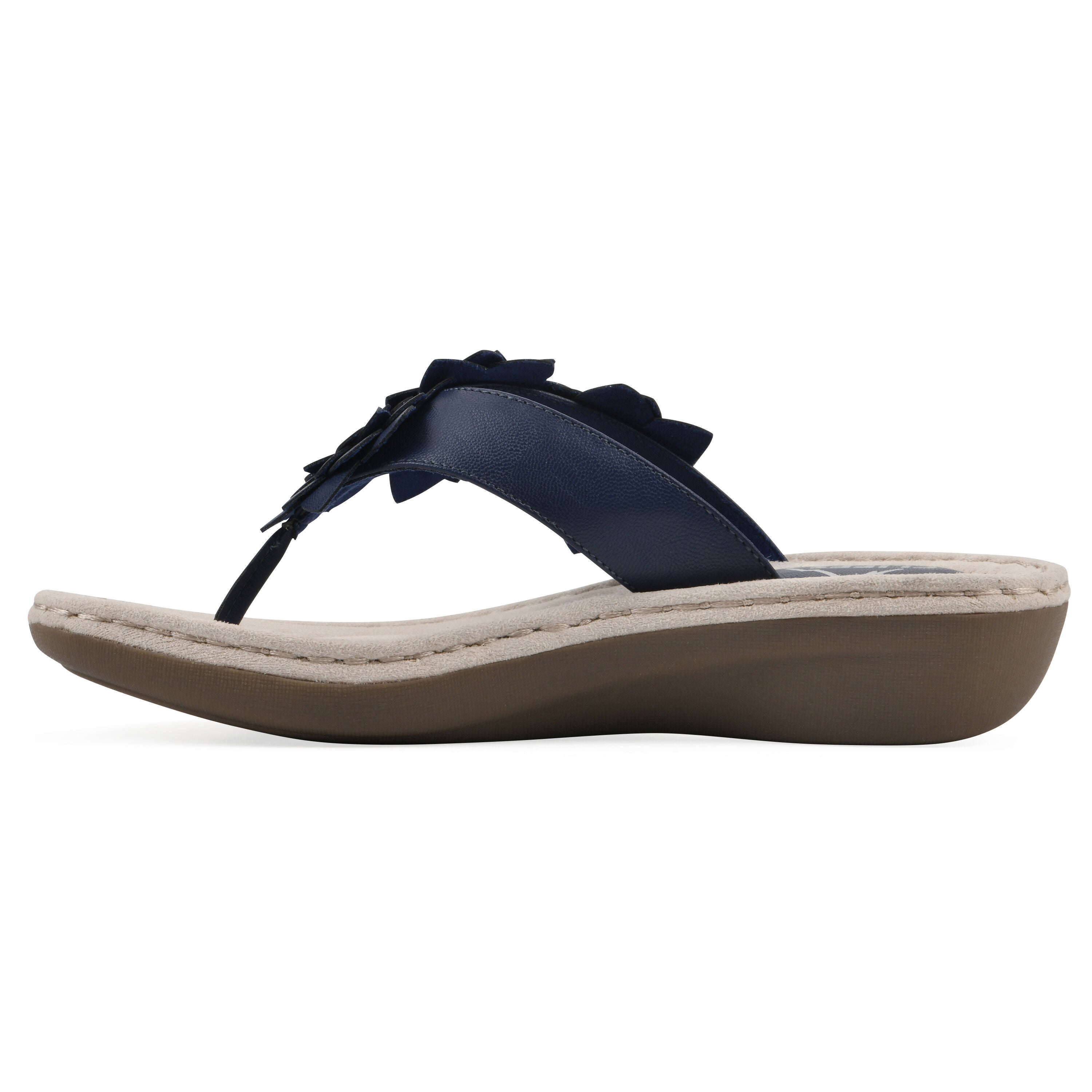 Content Thong Sandal, NAVY SMOOTH, alternate image number 3