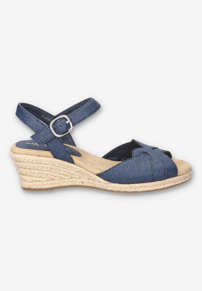 Miramar Espadrille Wedge Sandal, NAVY, alternate image number null