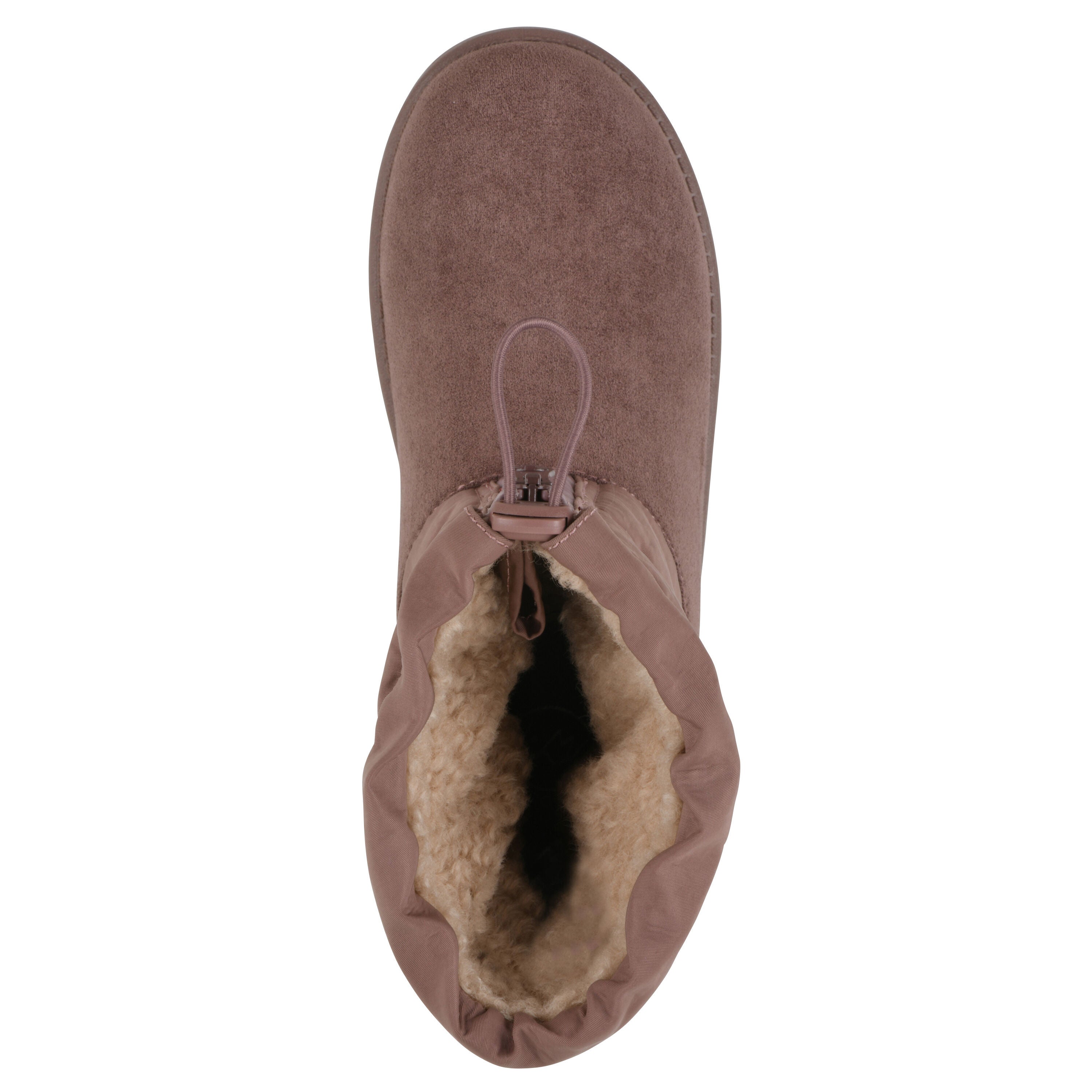 Issy Faux Fur-Lined Bootie, ROSEWOOD FABRIC, alternate image number 4