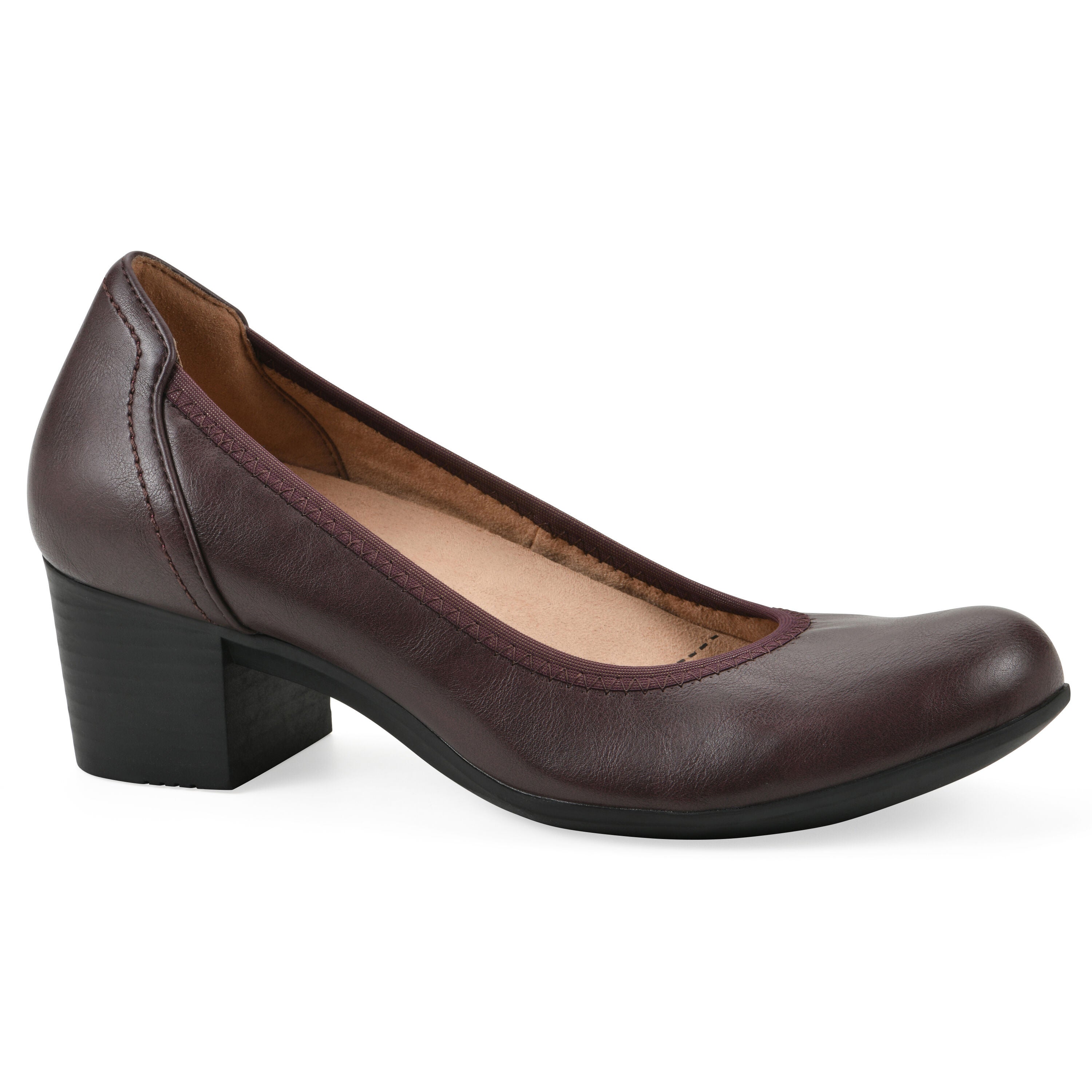 Tripton Block Heel Pump, BURGUNDY, hi-res image number 0