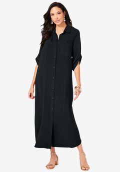 Plus Size Black Work Dresses