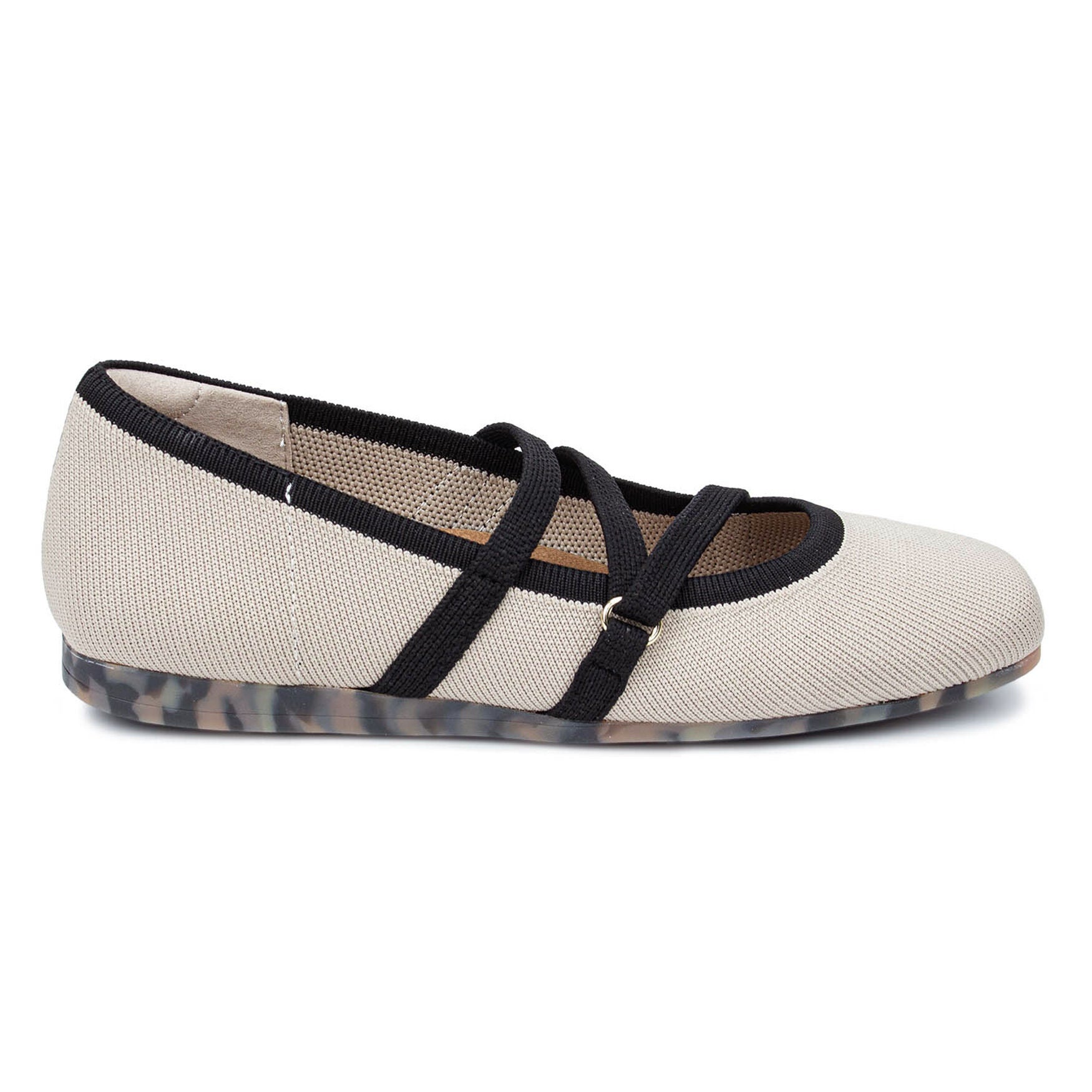 Niki Stretch Knit Flat, TAUPE KNIT, alternate image number 2