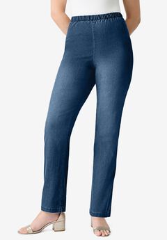 Plus Size Elastic Waist Jeggings