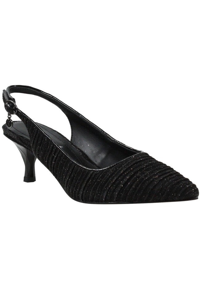 Battista Sling, BLACK GLITTER, hi-res image number 0