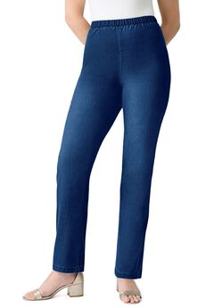Plus Size Comfort Stretch Straight Leg Jean