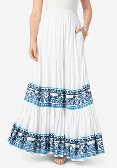Tiered Maxi Skirt
