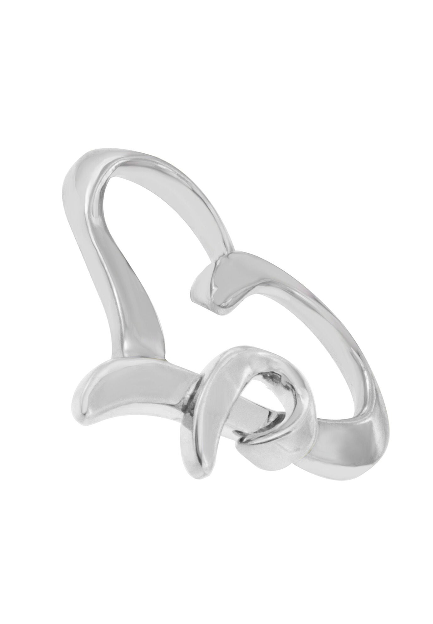 Silver Heart Shaped Pendant Necklace, , alternate image number 2