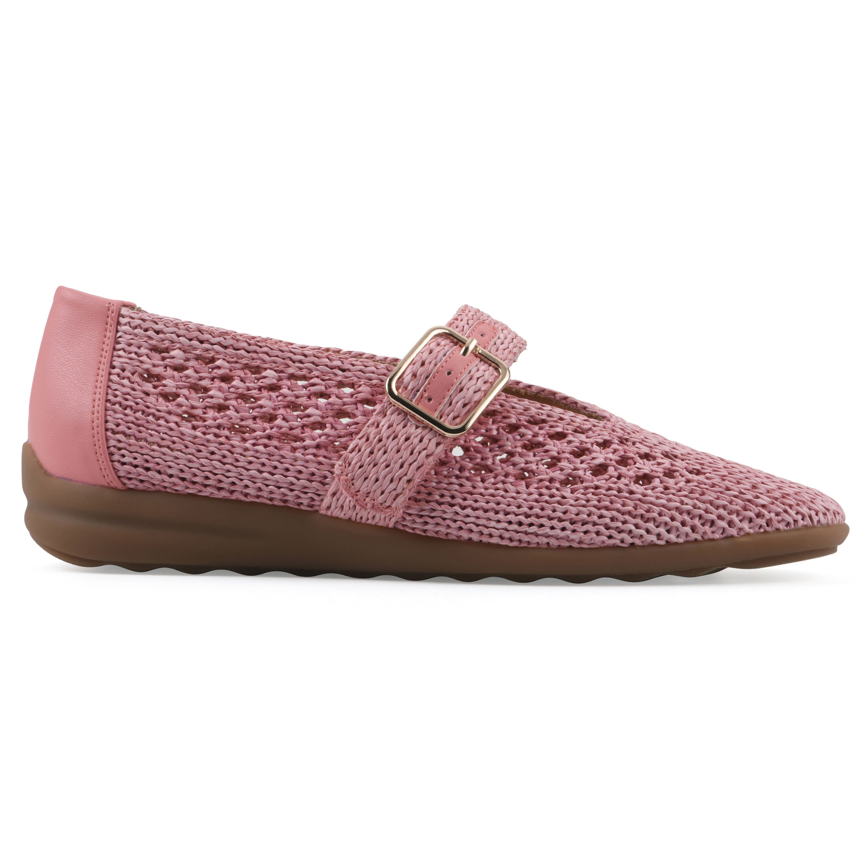 Cordette Mary Jane Flat, PEACH FABRIC, alternate image number 2