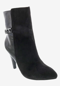 Chain Mid Calf Bootie