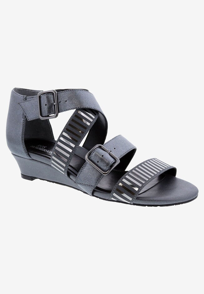 Voluptuous Sandal, PEWTER LEATHER, hi-res image number 0